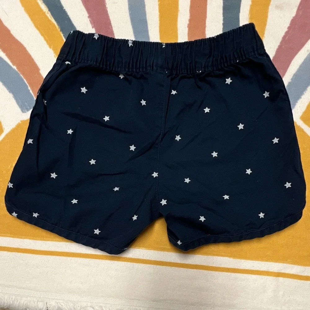 Carter'sBoys StarPrint Blue/White Shorts 4/5 Elastic WaistDrawstring Cotton 39.1
